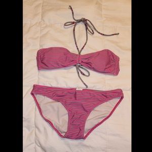 Pink and grey bikini